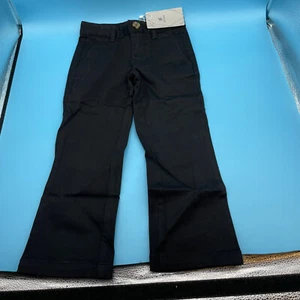 Bienzoe Girl's Cotton Stretchy Adjustable Waist School Uniform Pants Size 4 - Picture 1 of 5