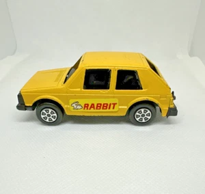 Vintage Volkswagen RABBIT Tootsie Toy Yellow Diecast Toy Car Made in USA VW - Picture 1 of 11