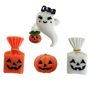 Trick or Treat - Shelly's Buttons - Halloween Geist & Süßigkeiten - Handwerk Schrott nähen - Bild 1 von 2