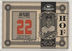 2005 Donruss Timeless Treasures Materials Jersey Number /22 Jim Palmer HOF