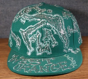 Hip Hop Graffiti Cap West Orange 407 Code Orlando Mr. Florida Fitted 7 1/2 Hat - Picture 1 of 9