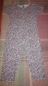 ladies grey/pink,black animal print one piece pyjama from Avon size 20-22,nwot - Picture 1 of 2