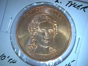 2009  LETITIA TYLER,   MINT BRONZE MEDAL, 34 mm FIRST SPOUSE BRONZE MEDAL, - Picture 1 of 2