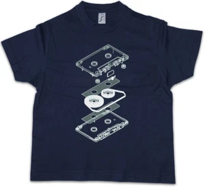 EXPLOSION AUDIO CASSETTE Kids Boys T-Shirt Retro DJ MC Music Tape Player CD - Picture 1 of 1