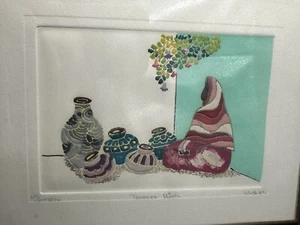 Framed Mini Painting Signed Tarasca Mich 125/200 Small Art Gallery Wall - Picture 1 of 6