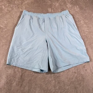 Lululemon Pacebreaker Shorts Mens XL Light Blue Lined 8" Inseam Stretch Wicking - Picture 1 of 7
