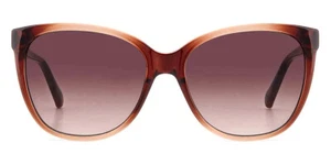 Fossil FOS 56mm Square Crystal Brown / Brown Gradient Sunglasses - Picture 1 of 2