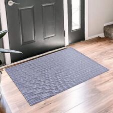  Washable Area Rug 2x3 ft Small Boho Entryway Rug Indoor 2' x 3' Navy/White