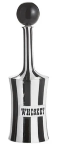 Jonathan Adler - Black & White Vice Decanter - Whiskey - Picture 1 of 2