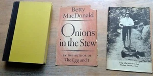 Onions in The Stew by Betty MacDonald 1955 Humor Autobiography hardcover DJ - Picture 1 of 8