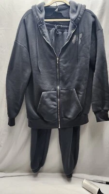 Rue 21 2 изделия бегун трек костюм пот брюки молнии толстовка с капюшоном бабочка Y2K размер M - Изображение 1 из 4