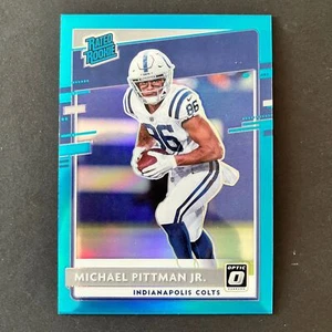 2020 Donruss Optic Rated Rookie Aqua Michael Pittman Jr /299 Indianapolis Colts - Picture 1 of 2