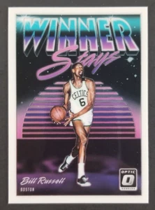 Tarjeta de baloncesto Bill Russell 2019 Panini Optic Winner Stays #8 (nuevo) - Imagen 1 de 2