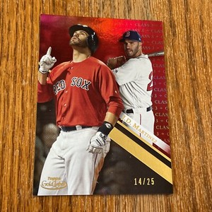 J.D. MARTINEZ, RED SOX, DH, 2019 TOPPS GOLD LABEL CLASS 3 LIMITED ED. 14/25, #11