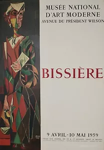 BISSIERE Roger - Affiche originale - Musee national art moderne - Photo 1/1
