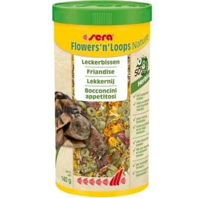 1 Liter Dose sera Flowers’n’Loops, Landschildkröten + andere herbivore Reptilien