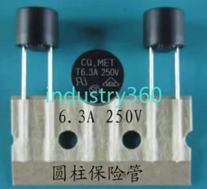 10 Stück NEU Zylindrisches Netzteil LCD Sicherung T6,3A 250V - Bild 1 von 2