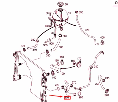 Neu Mercedes-Benz Sprinter 906 Kühlerschlauch unten A9065012082 - Bild 1 von 4