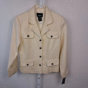 Positive Attitude Sakko Damen Blazer 12 Ivory Business Oberteil Anzug Knopfleiste - Bild 1 von 9