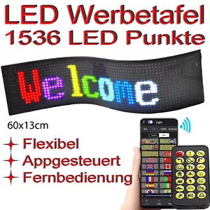LED Laufschrift Werbetafel Display Werbung Panel Anzeigefeld Flexible Bildschirm - Bild 1 von 6