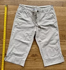 COLUMBIA Womens LIGHTWEIGHT HIKING CAPRI PANTS - Size S - pockets outdoor beige - Picture 1 of 6