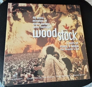 WOODSTOCK  - 3 Days of Peace & Music Laserdisc Box Set with extras unopened NR ! - Picture 1 of 2