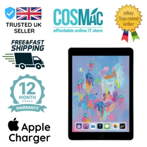 Apple iPad 6th Gen 32GB WiFi ONLY (Unlocked) 9.7in S.Grey A+ Grade Warranty - Picture 1 of 2
