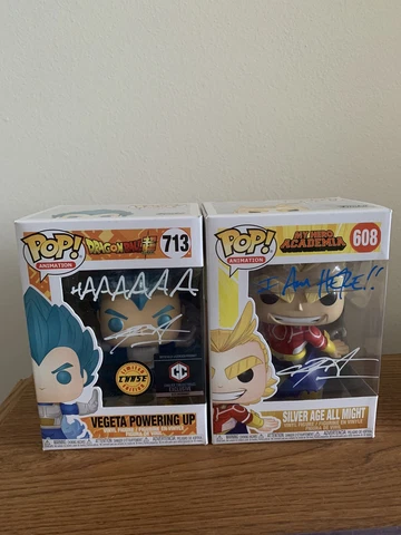 Officially Signed Chris Sabat and Sean Schemmel Funko pop bundle Cover