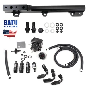 For Honda Civic SOHC D15 D16 D17 D-Series Fuel Rail Manifold FPR Gauge Line Hose - Picture 1 of 16