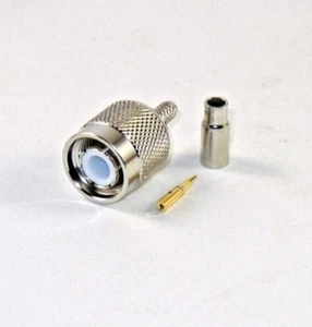 10pcs TNC Male Crimp RF Connector (US Stock) RG174/U New - Picture 1 of 4