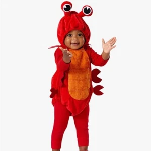 Pottery Barn Kids Baby Red Crab Costume 0-6 Months Halloween dress up party - Picture 1 of 6