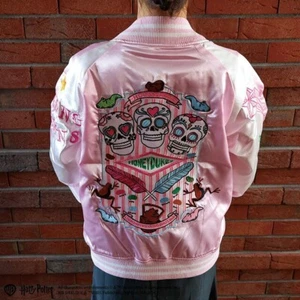 Harry Potter Fancy Wild Satin Jacket Pink Sukajan Size L New Japan - Picture 1 of 6