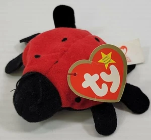 MM) 1993 TY Teenie Beanie Babies Lucky the Ladybug Stuffed Toy - Picture 1 of 7