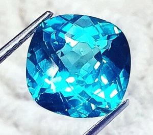 Loser Edelstein Natürlich Paraiba Turmalin 9.90 Karat Zertifiziert Runder Cut - Bild 1 von 8