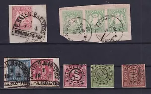 Bayern sehr schönes Lot Bahnpost "BP" Einheiten, MeF, Luxus-Stempel (856) - Bild 1 von 2