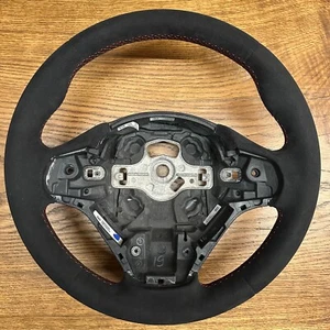BMW F30 F33 F34 F21 F22 F20 F36 F31 Sport alcantara Steering Wheel RED stitches - Bild 1 von 8