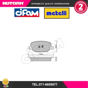 8227040 Kit pastiglie freno a disco post (CIFAM) - Foto 1 di 1