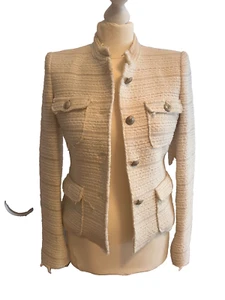 ZARA XS BLAZER JACKE TWEED BOUCLE SO CHANEL!!!💖 - Bild 1 von 7