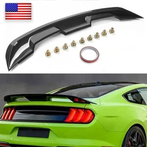 Carbon FiBer For 15-2022 Ford Mustang GT500 GT350 2Door Rear Trunk Spoiler Wing - Picture 1 of 10