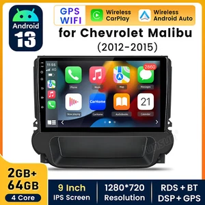 Car Stereo Radio Android 13 9'' GPS WIFI Navi DSP For Chevrolet Malibu 2012-2015 - Bild 1 von 12
