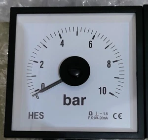 0-10 BAR ANALOGUE PANEL METER/ 240 DEGREE DC INDICATOR - Picture 1 of 3