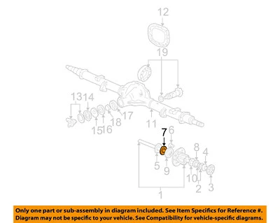 Rodamientos de eje trasero Ford OEM 08-16 F-350 Super Duty F81Z1244BA Foto 1 de 2