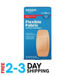 10 Pack XL Flexible Adhesive Bandages - Cushioned Protection for All Skin Types - Picture 1 of 9