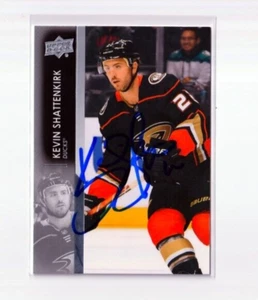 KEVIN SHATTENKIRK autographed SIGNED '21/22 ANAHEIM DUCKS "Upper Deck" card - Picture 1 of 1