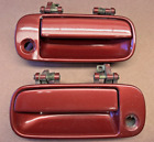 91 Acura Integra Exterior Door Handle Assembly RED Left Right Side Set 2DR 90-93