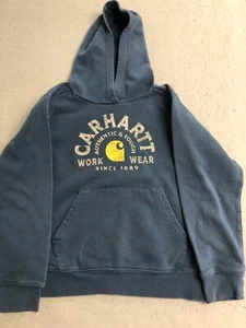 Carhartt Sweatshirt Youth Kids Boys Medium 10-12 Tough Workwear Graphic Hoodie - Picture 1 of 5