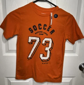 Gap Kids Size 6 Orange Tee Soccer Western Lakes Camp 73  size small (6-7) NOS  - Picture 1 of 7