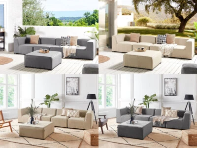 XL Designer Lounge Gartenmöbel Sofa Sitzgruppe bequeme Couch Terrasse Wohnzimmer - Bild 1 von 4