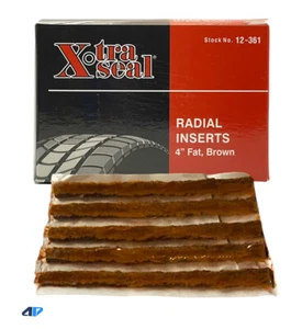 Xtra Seal 12-361 Fat 4” Brown String Plug Tire Repair ATV / UTV use (50 Per Box) - Picture 1 of 4