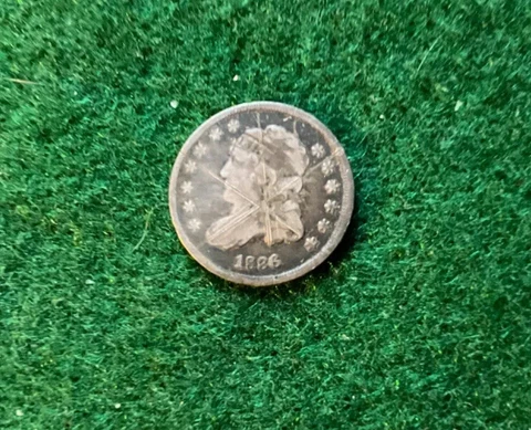 1836 Silver Capped Bust Half Dime - T11 Cover